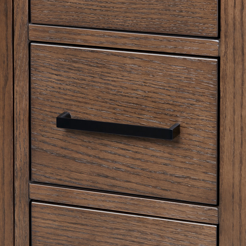 Cambridge 61'' W Single Vanity, Oval, Brown Oak