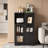 MDF Painted Cabinet With Glass Doors And Drawer Entryway Cabinet Console Cabinet Open Storage Space-1179114900