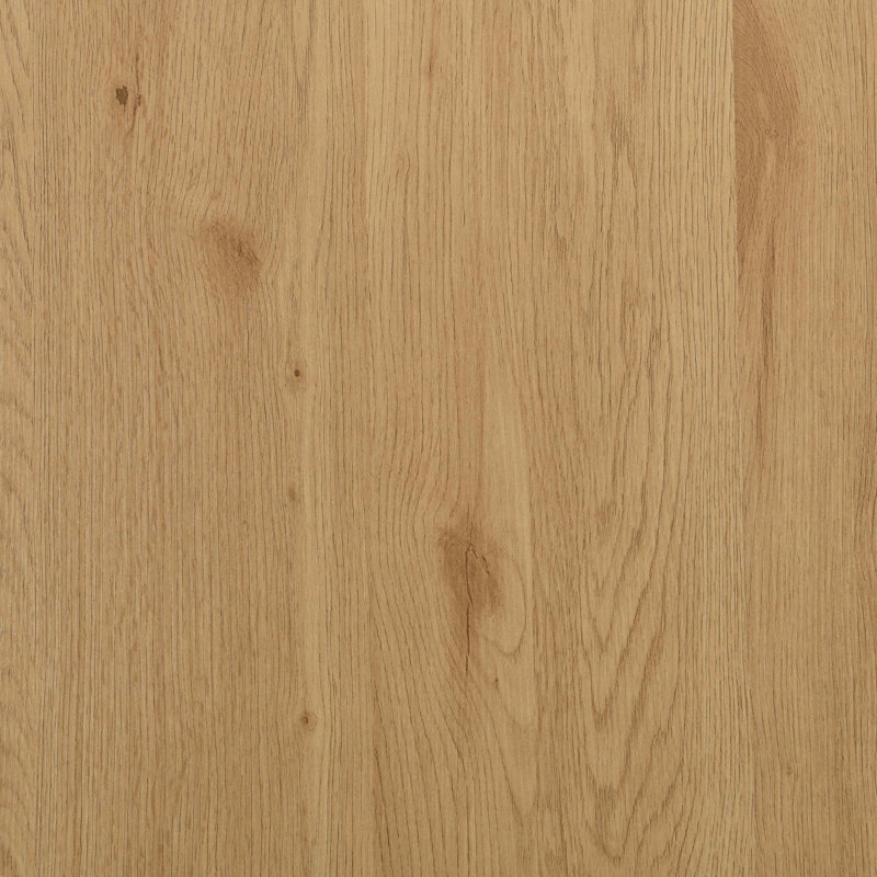 Modern Geometric Rectangular Dining Table, Natural/Black