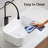 Killian Rectangular Above-Counter Bathroom Vessel Sink (Pop-Up Drain Not Included)