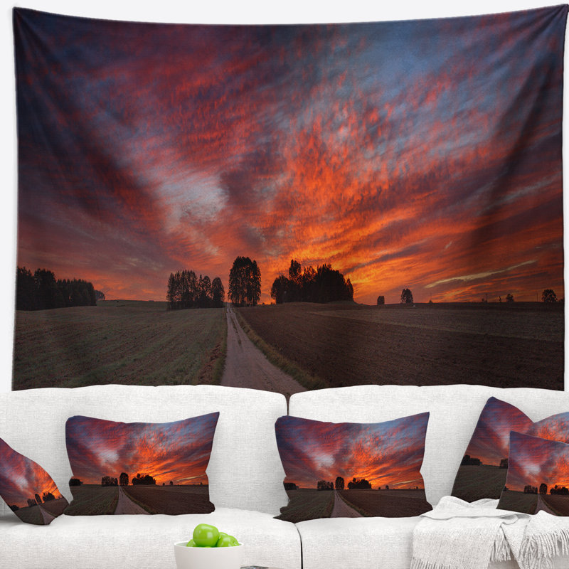 Tapisserie de jardin pour le ciel automne, H 32 po x l 39 po