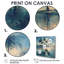 «Blue Palm Trees Reflections I - Palmiers et palmiers», impression d'art mural-239591194-239591189
