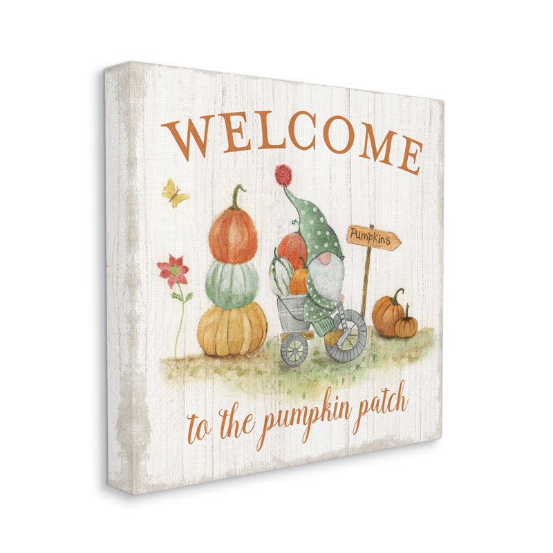 «Welcome Pumpkin Patch Gnome» par Tava Studios, H 36 po x l 36 po x P 1,5 po