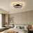 19.7" Dimmable Boho Caged Flush Mount LED Fan Light with Remote Control, 3 Color Temperatures Selectable