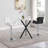 Lyudmil Round Metal Dining Table