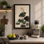 Lotus and Leaves Japandi - Wrapped Canvas-1989429040-1989429043