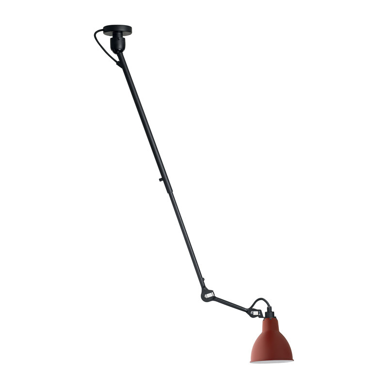 Lampe Gras 1 - Light Black Single Pendant, Red