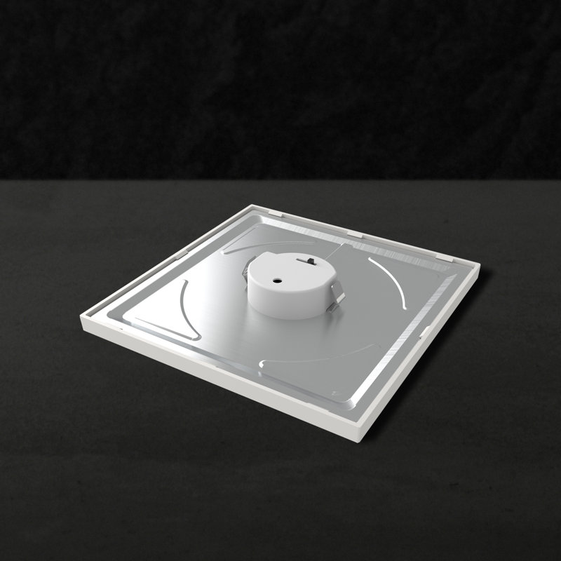 Square Surface Downlight - 2700K-5000K Selectable - White, 1.3" H x 7.5" W x  7.5" D