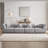 145 Inch Modular Sectional Couch 4-Seater Sectional Sofa Convertible Comfy Couches For Living Room Apartment, Office,Grey