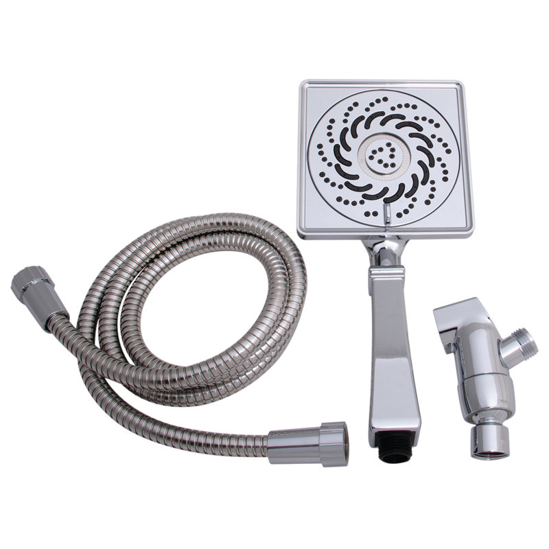 Rainier Exhilaration Multi Function Handheld Shower Head, Polished Chrome, 2.0 GPM