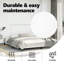 Structure de lit Strath vidaXL, base de lit tapissier en similicuir, sans matelas-1817044536-1817044516
