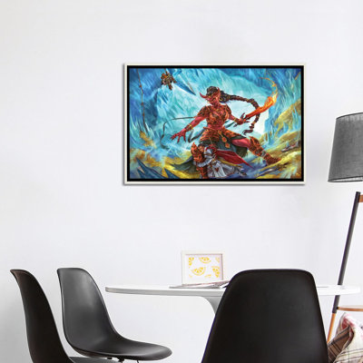 Efreeti Fight - Wall Art Print - Framed Canvas