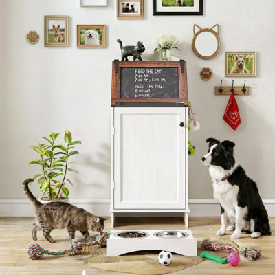 Dog Feeding Station with Storage