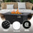 Propane Fire Pit,csa-listed Outdoor Propane Fire Table,gas Fire Pit 50,000 Btu Steel Fire Pit Table With Lid