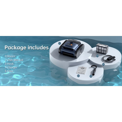 Pool Vacuum for Inground Pools,Robotic Pool Cleaner for Floor/Wall Climbing/Waterline Cleaning, Dual-Motor System Powerful Suction,Extended 180-Min Runtime for Pools up to 2100 Sq.Ft