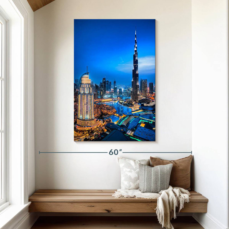 Aime Downtown Dubai Lights, 48" H x 32" W