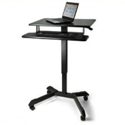 Geneveve Adjustable Metal Base Computer Desk