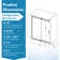 56-60" W X 76" H Frameless Single Sliding Soft-Close Shower Doors, Reversible Installation, 3/8" Tempered Glass