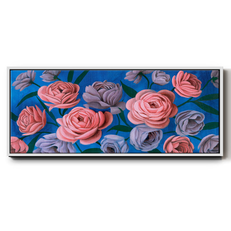 Layered Petals III- Framed Canvas
