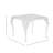 Provance Aluminum Square End Table - Chalk-84679828