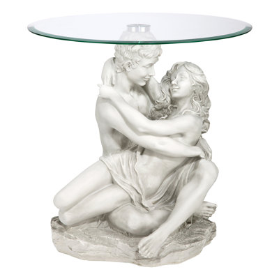 Arms of Romance Figurine End Table