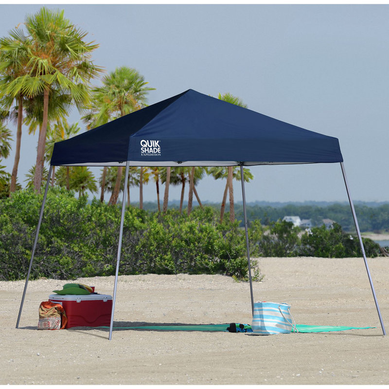 Navy Blue 10 ft x 10 ft Steel Pop-Up Canopy Tent