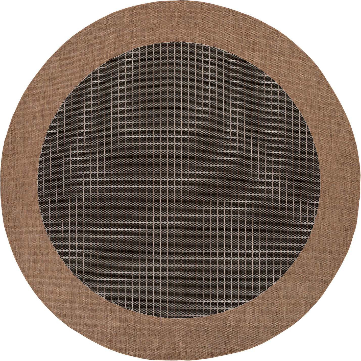 Latitude Run® Lukasz Flatweave Black Cocoa Indoor Outdoor Area Rug ...