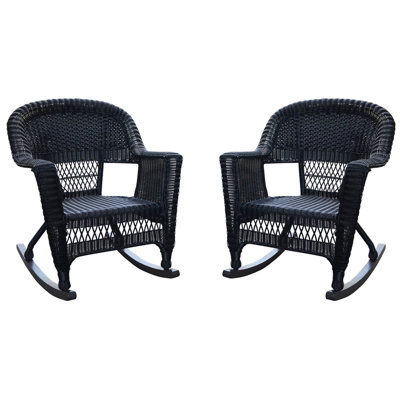 Chaise berçante en osier Raenesha