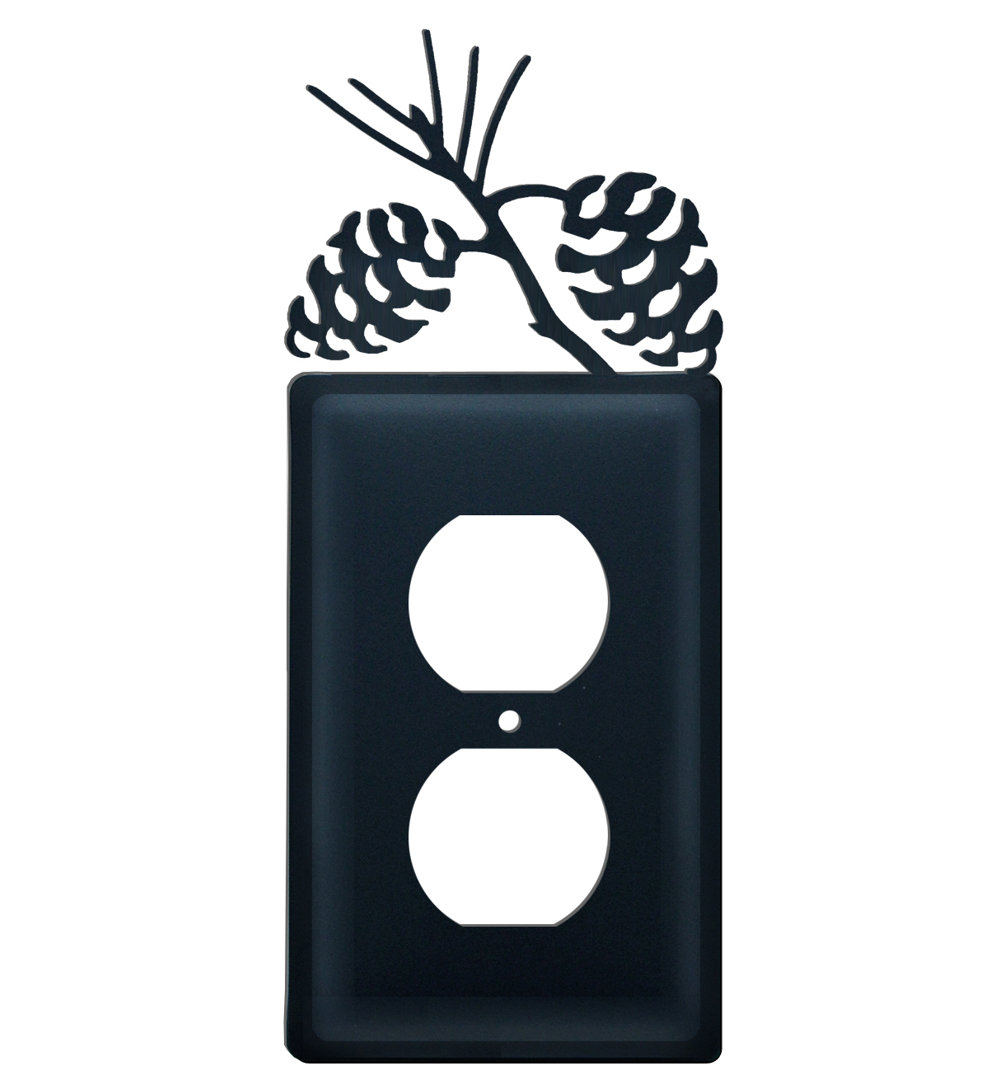 Landscape & Nature 2 - Gang Duplex Outlet Wall Plate Village Wrought Iron