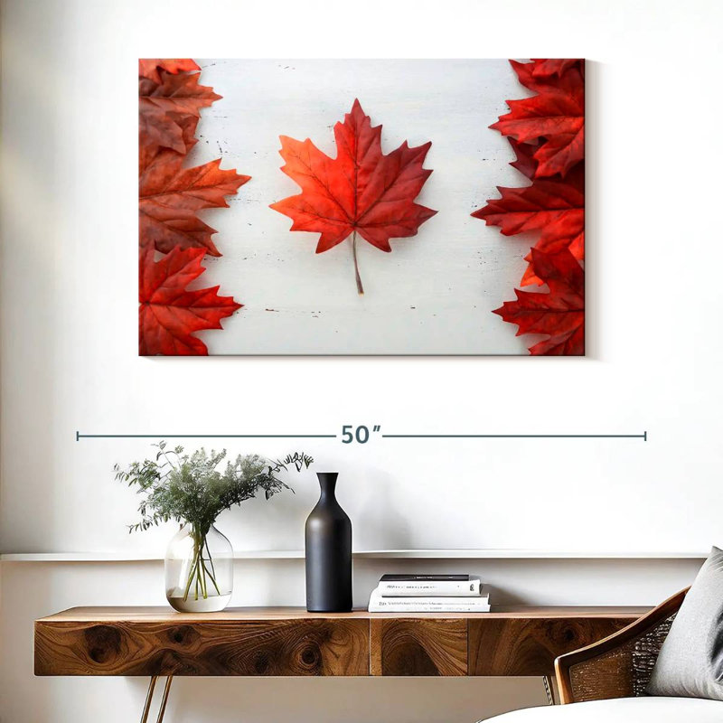 Borges Maple Leaf, 26" H x 39" W