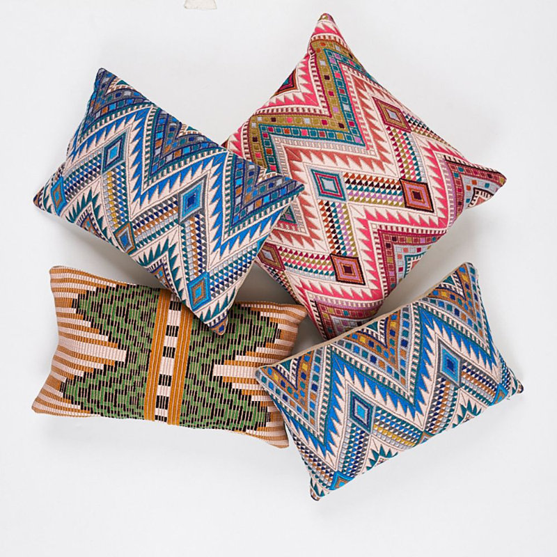 Schumacher x A Rum Fellow Coyolate Pillow, Nougat
