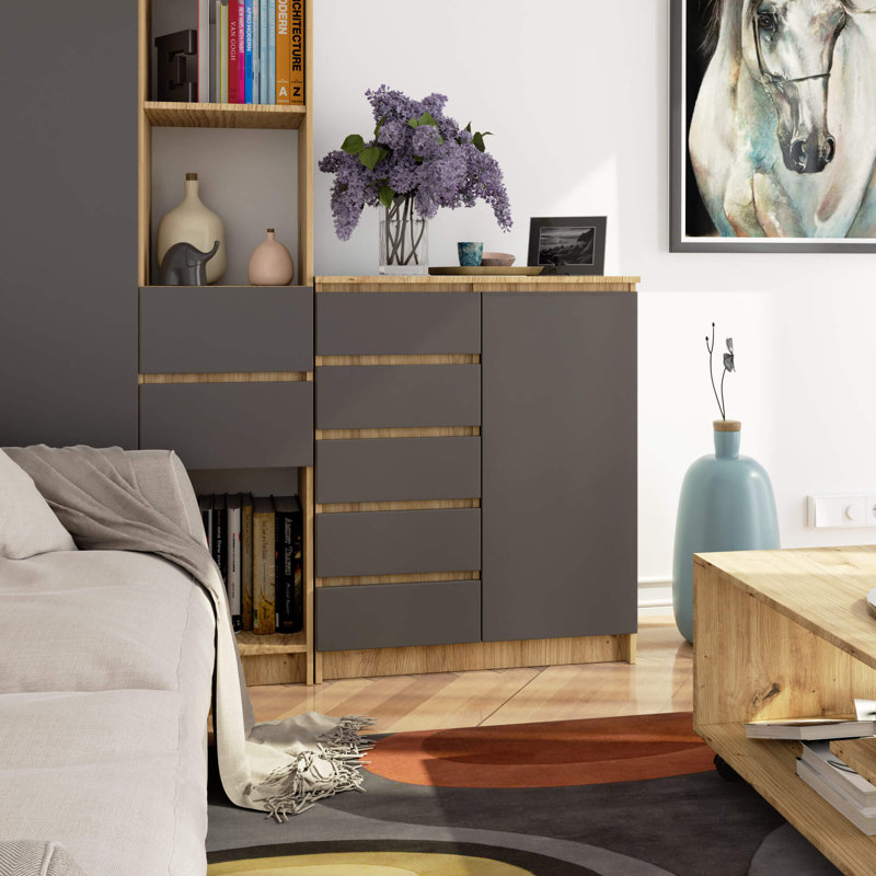 Sidse Particle Board Rectangle Storage Unit Accent Chest