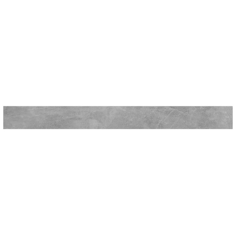 Bookshelf Boards 8 pcs Engineered Wood, Concrete Gray, (8 Shelves) 0.6" H x 39.4" W x 3.9" D