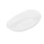 59" Freestanding Solid Surface Bathtub, Stone Resin Freestanding Soaking Bathtub With Overflow And Pop-Up Drain, Glossy White