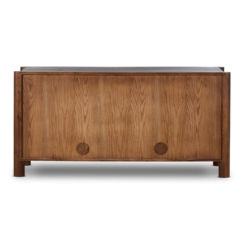 Ezri 6 - Drawer Solid Wood Dresser, Walnut