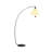 Medieval-style iron and fabric floor lamp