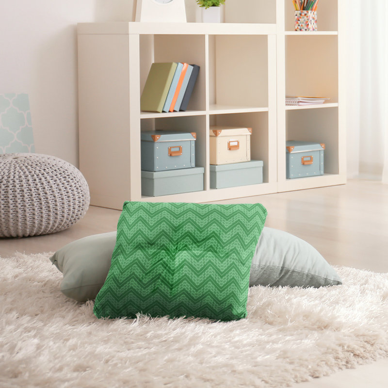 Coussin Rhonda Cheval, 30 po x 30 po, Vert