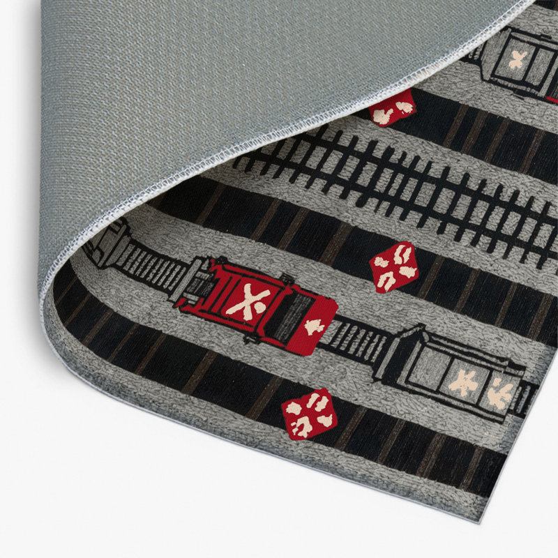 Tapis intérieur et extérieur gris Transport, Rectangulaire 2 pi x 3 pi