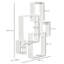 Coover 89.5cm H x 65cm W Solid Wood Floating Bookcase-342146721