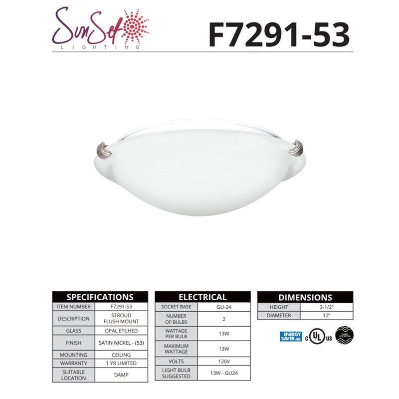 Glass Flush Mount