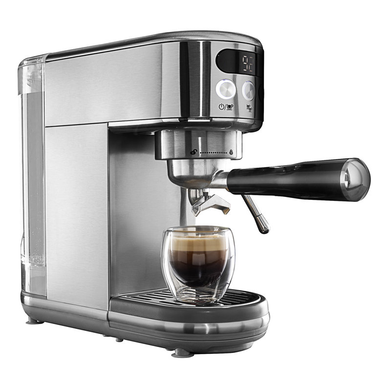 Daewoo 20 Bar Digital Compact Coffee and Espresso Combo Brewer