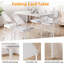 Ensemble de table et chaises pliantes portatives 5 pièces, gris-136358986