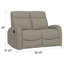 Causeuse inclinable beige / brun clair-945634056