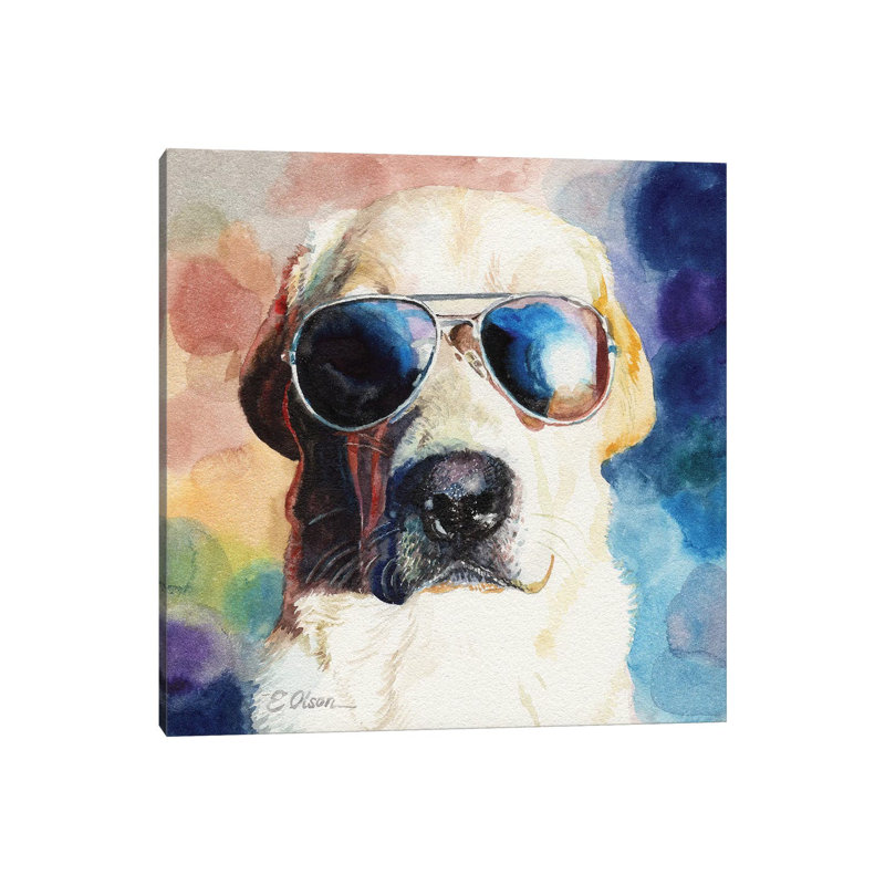 Bad Cop - Wrapped Canvas Painting, 45.72 cm H x 45.72 cm W x 3.175 cm D