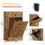 Poubelle inclinable en bois 13 gallons-129877493