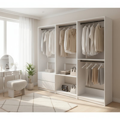 Prosper Freestanding Walk in Wood Closet System