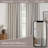 Linen Textured Farmhouse Semi Sheer Window Curtain,Back Tab Hooks Drapes,Pleated Heading Tape (Set of 2 With Hooks)-810861372-810861375