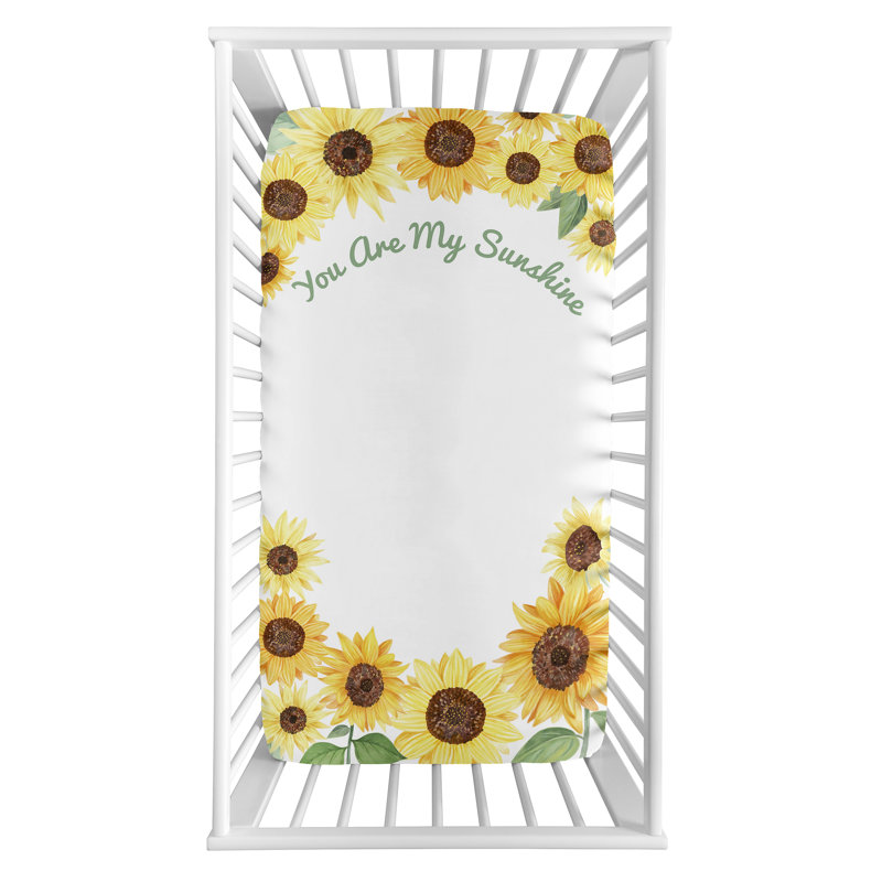Drap-housse pour lit de bébé collection Sunflower
