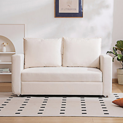 Loveseat Sofa Bed Couch With Pull Out Bed