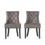 2 Slate Dining Chairs - Modern Look, Ergonomic, Back (2) Microfiber